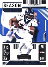 2024 Panini Contenders Javonte Williams Retail #29 Denver Broncos FREE SHIPPING