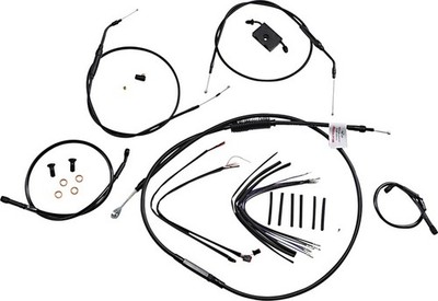 Burly Handlebar Cable/Line Kit for 14'' Hangers w/ABS Single Disc Black #B30-1230