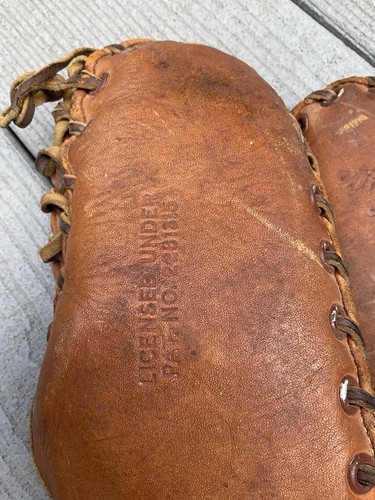 Guanto da baseball vintage anni 40 Frank McCormick MacGregor Goldsmith Pro modello FM Trapper - Foto 2 di 9
