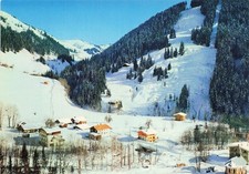 73 LA GIETTAZ LE PLAN LE TELESKI ET L ARRIVEE DES PISTES