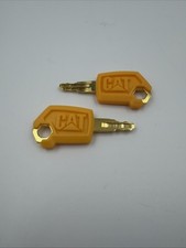 2 CAT Caterpillar Heavy Equipment Ignition Keys 5P8500 Design Sp8500  PadLocks