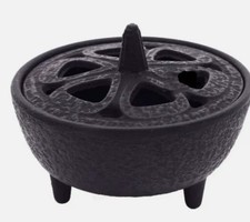 Cast Iron Small Burner Incense Wax Melts Log Fire 8.5cm