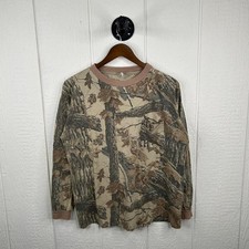 Vintage 90  s Realtree Forest Camo Longsleeve Tee Size Large