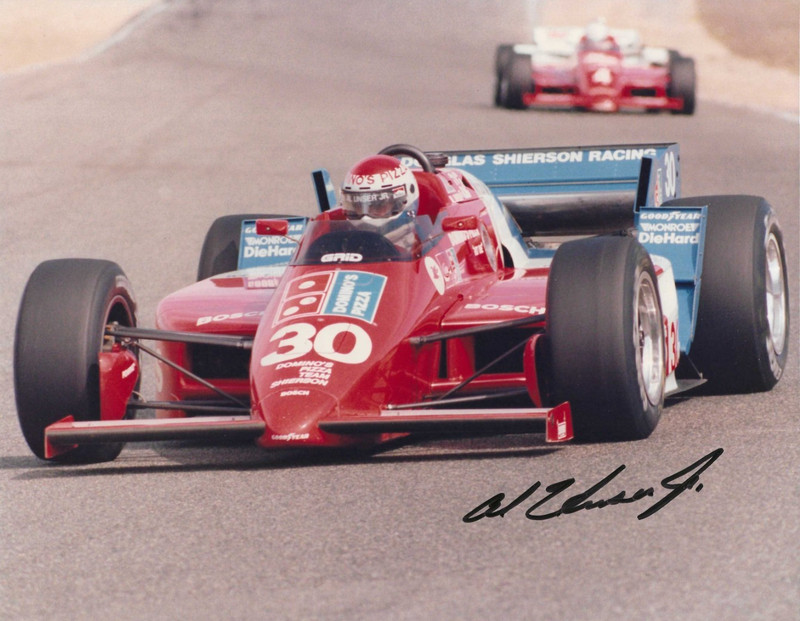 Autographed  Al Unser, Jr. CART  IndyCar  Racing Photograph
