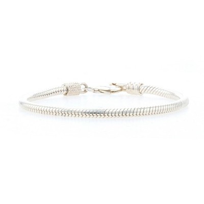 NEU Chamilia Bettelarmband - Sterlingsilber einfach schlicht AA-1 6,7'' nicht mehr produziert