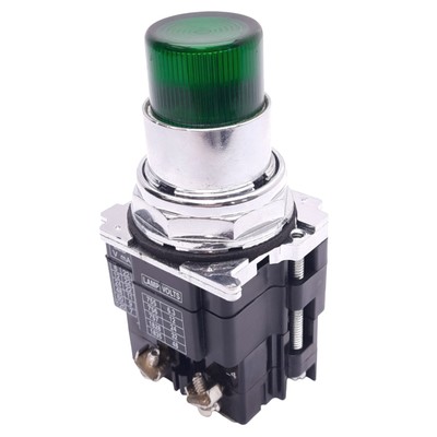 Eaton 10250T Green Illuminated Pushbutton, ø30.5mm, 1NO 1NC, 600VAC/250VDC Max