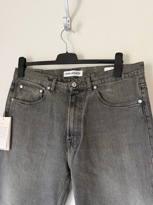 Our Legacy Third Cut Jeans - Size 34 - Ash Dust Chain Twill - NEW