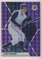 2021 Panini Mosaic Purple Mosaic Prizm 40/49 Jim Thome #155 HOF 0b2
