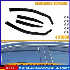 2x 4er Set Windabweiser für Mercedes W204 2007-2014 Regenabweiser PC Schwarz Neu