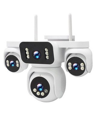 4 in 1 PTZ Security Camera 8MP Quad View 16X Zoom
