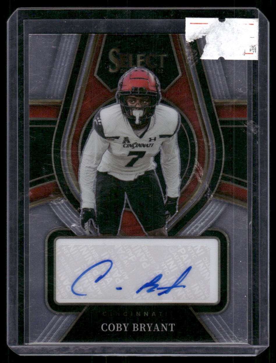 Coby Bryant Panini Select Draft Picks Rookie Signatures #RS Base