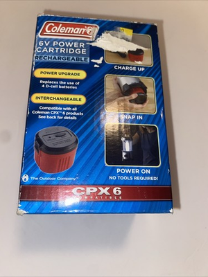 #ad Coleman 6V Genuine Rechargeable Battery Pack amp; chargers 2000008557 OEM $60.00