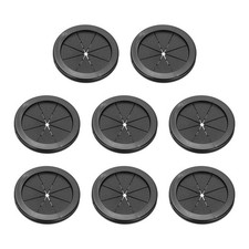 3.1" Drill Hole Rubber Grommets, 8Pcs Desk Grommet Cable Grommet, Black