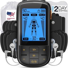 Maquina De Estimulacion Muscular TENS Para Terapia Alivio Del Dolor Masajeador