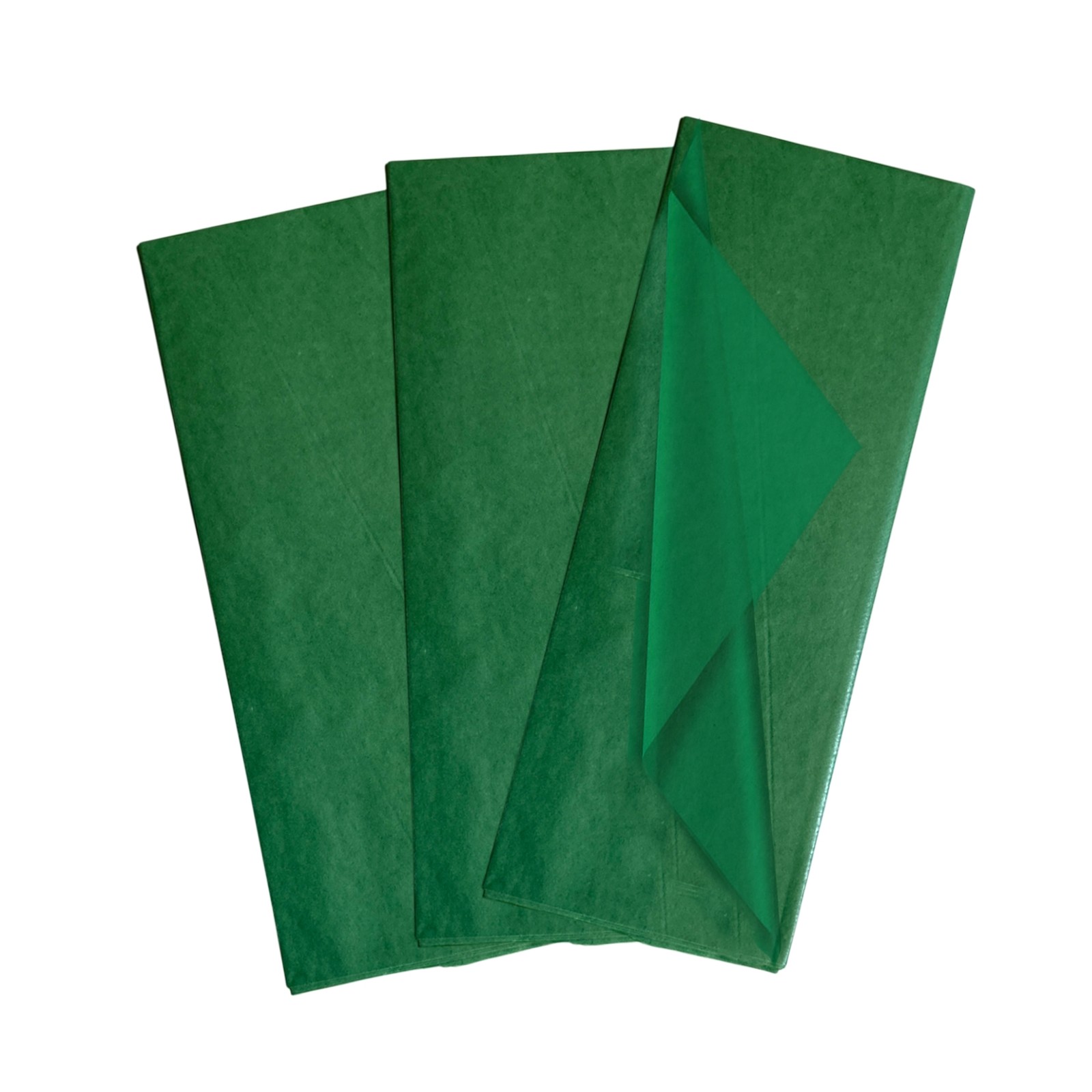 - Pack Of 10 Dark Green Acid Free 50 X 70Cm Tissue Paper Sheets - Image 2