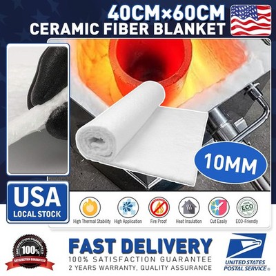 24''×16'' Universal Automobile Ceramic Fiber Exhaust Muffler Mat Pad 10mm Thick