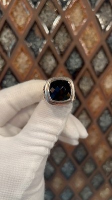David Yurman Ring schwarzer Onyx Albion Sterlingsilber | gebraucht