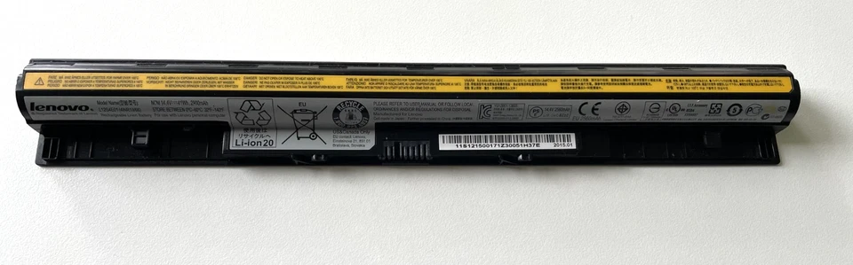 Batería Original Lenovo IdeaPad Z50-70 15.6" 14.4V 41Wh 2900mAh L12S4E01 Foto 2 de 4