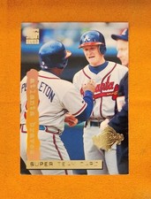 Atlanta Braves 1995 Stadium Club Super Team World Series foil redeemed card 1