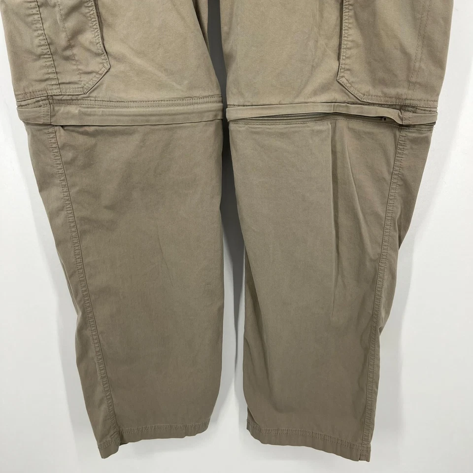 BC Clothing Cargo Pants Men's Size XL Beige Belted Pockets Tactical - Image 3 of 4
