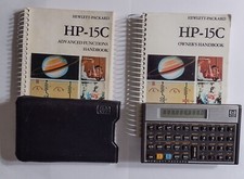 Hewlett Packard HP-15C with Owners and Advanced Functions Handbooks