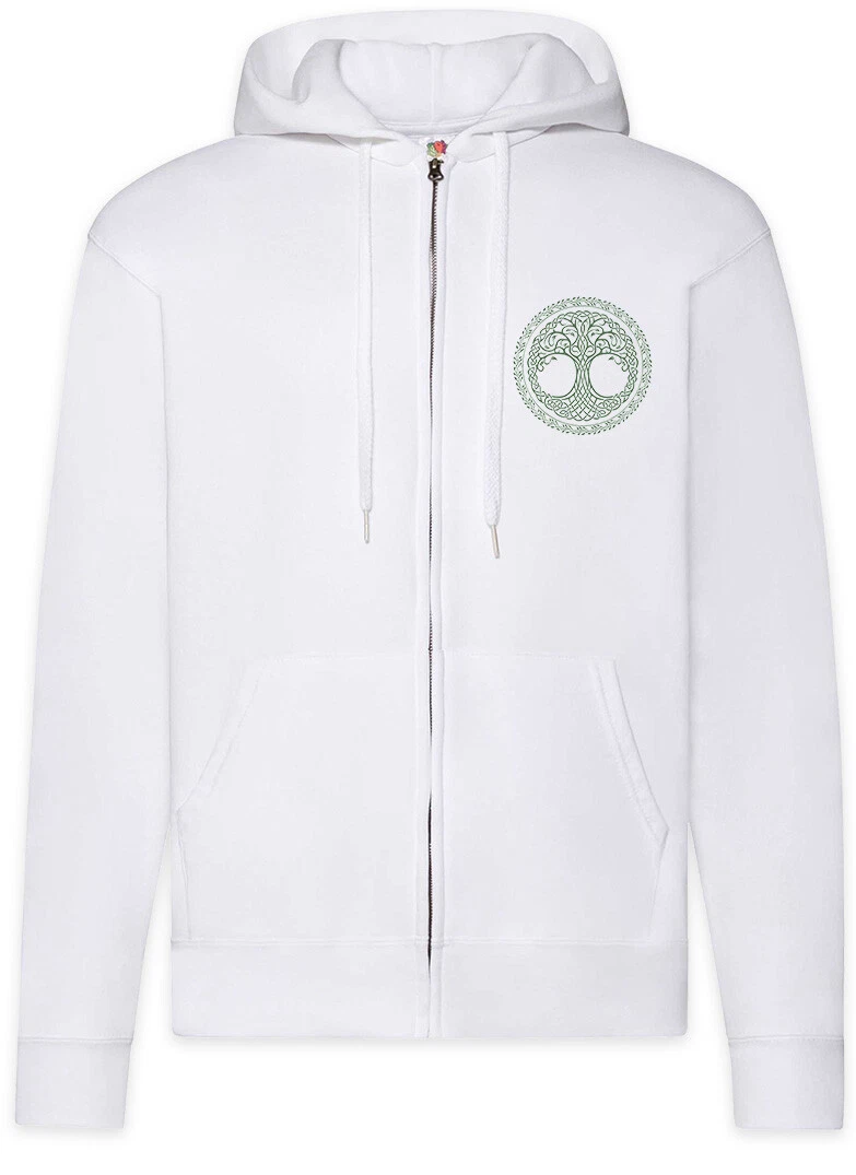 Yggdrasil Circle Zipper Hoodie Tree of Life Odin Thor Norsemen Viking Viking