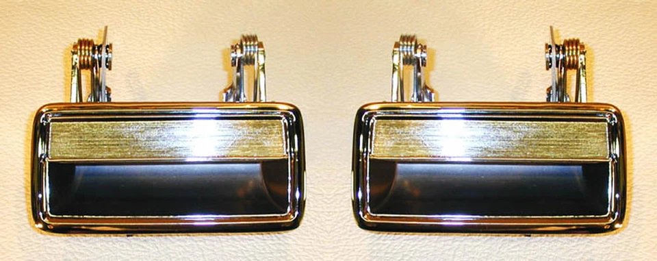 Nuevo par de manijas de puerta exterior cromadas para Ford Mustang 1971-1973 izquierda y derecha Foto 4 de 4