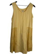 Citron Santa Monica Dress Womens Yellow Sz M ...