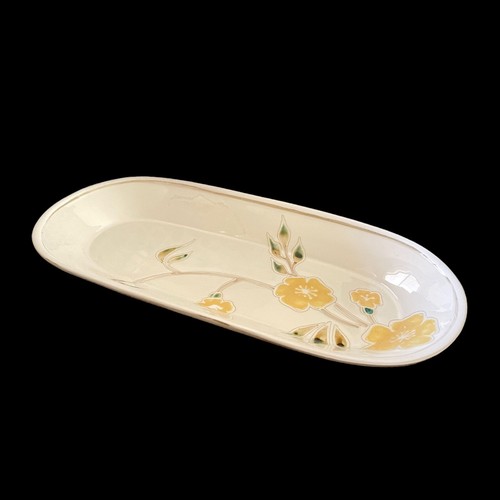 Sonoma Life + Style Large Oblong Bread Tray Plate Mendocino Buttercup - Picture 2 of 8