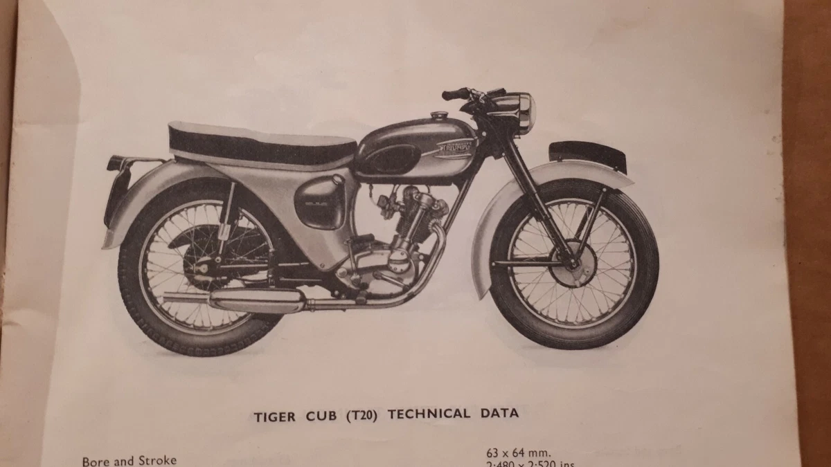 Triumph tiger cub sale ebay