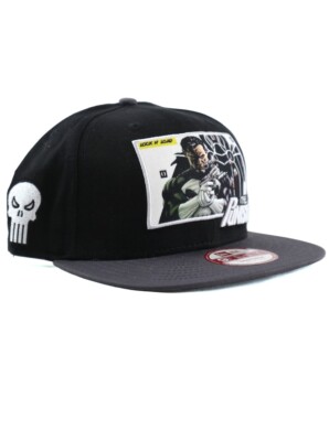 New Era The Punisher 9fifty Snapback Hat Adjustable Marvel Black Lock & Load