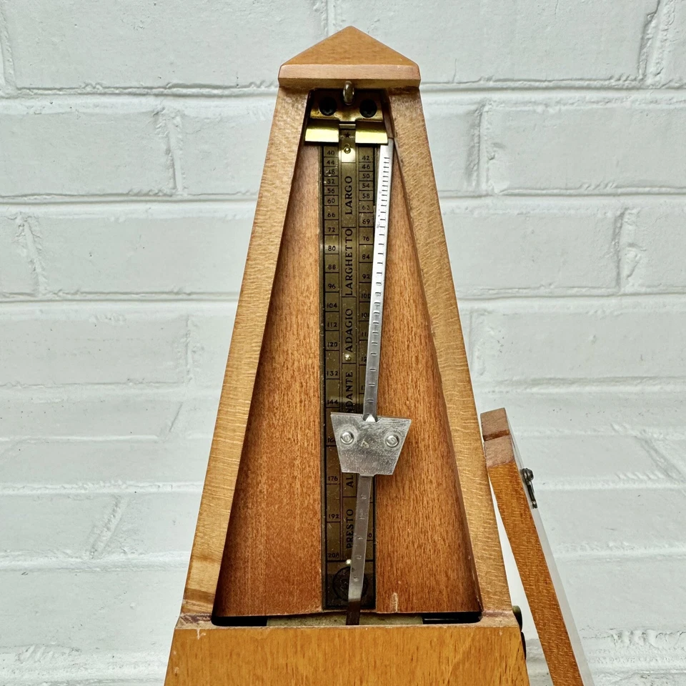 Metrónomo de madera vintage Seth Thomas en excelente estado - funciona perfectamente Foto 4 de 4