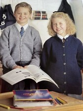 Patons School Classics Knitting Patterns Booklet Jumper Cardigan Cricket Kids