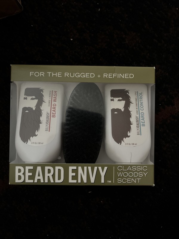Billy Jealousy Beard Envy - Beard Refining Kit Beard Wash, Beard Control , Brush
