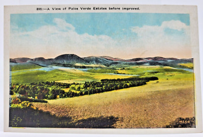 Vintage Postcard View of Palos Verdes Estates Before Improved, California