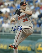 Scott Feldman Autographed 8x10 Baltimore Orioles Free Shipping #S708