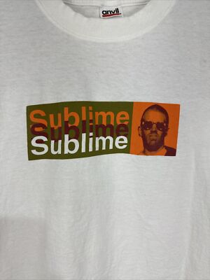 Vintage Sublime Brad Knoll Box Logo Band T Shirt Large Memorial Rock Reggae