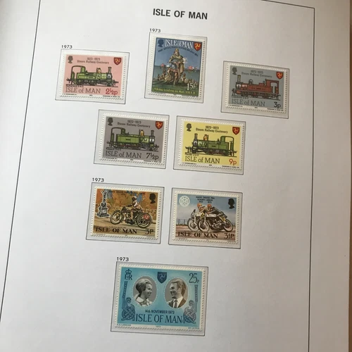 Isle of Man MINT MNH Stamps 1973  SEE PHOTO including TT PAGE M2 (page not incl)