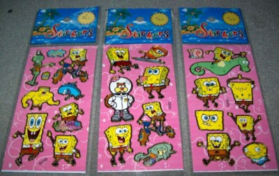 3x Stickerbogen Spongebob #2