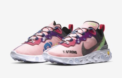 Nike React Element 55 Doernbecher Sunblush Bright Grape CV2592 600 Men s Size 12