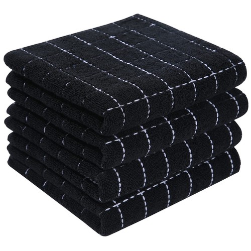 100% Cotton Terry Cloth Kitchen Towels, Super Soft and Absorbent Dish Towels