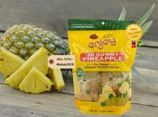 🍍 3D GUMMY PINEAPPLE Soft Candy  XD ~40Ct Fun Packs Gummies 11.3oz Enjoy Hawaii