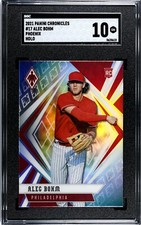 2021 Panini Chronicles #17 Alec Bohm Phoenix HOLO SILVER PRIZM SGC 10 GEM RC