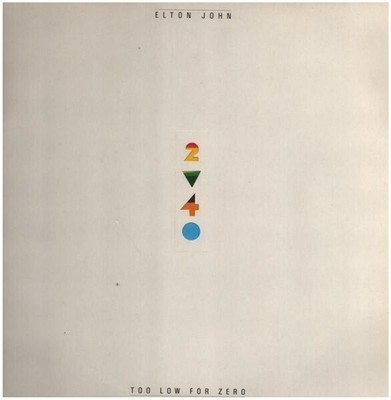 LP Elton John Too Low For Zero DIE-CUT, EMBOSSED The Rocket Record Compa