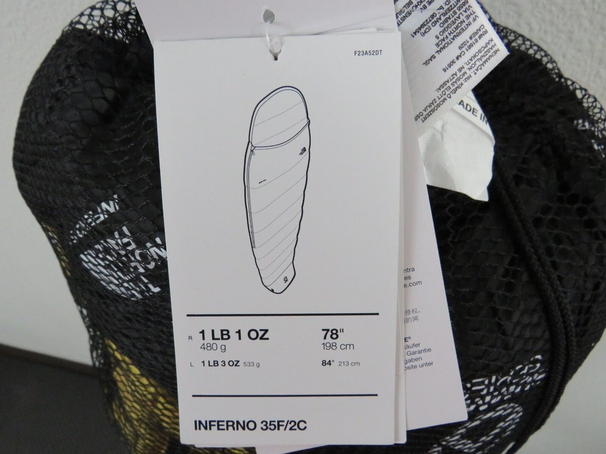 The North Face Inferno 35F / 2C REG 800 Pro Down Sleeping Bag