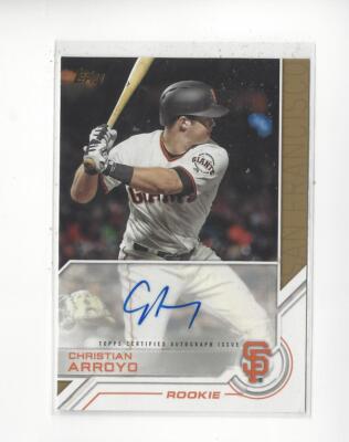 2017 Topps Update Salute Christian Arroyo AUTOGRAPH Giants