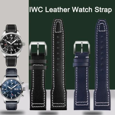 Leder Uhrenarmband passend für IWC Universal Spitfire Pilot Little Prince Mar...