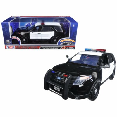 モーターマックス 2015 FORD 1/18 ミニカー Y0964 Motormax 1:18 2015 Ford Explorer Police Interceptor LIGHT