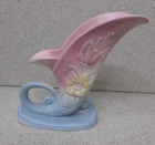 VINTAGE HULL POTTERY CORNUCOPIA MAGNOLIA FLOWER VASE PLANTER USA 19-8-1/2