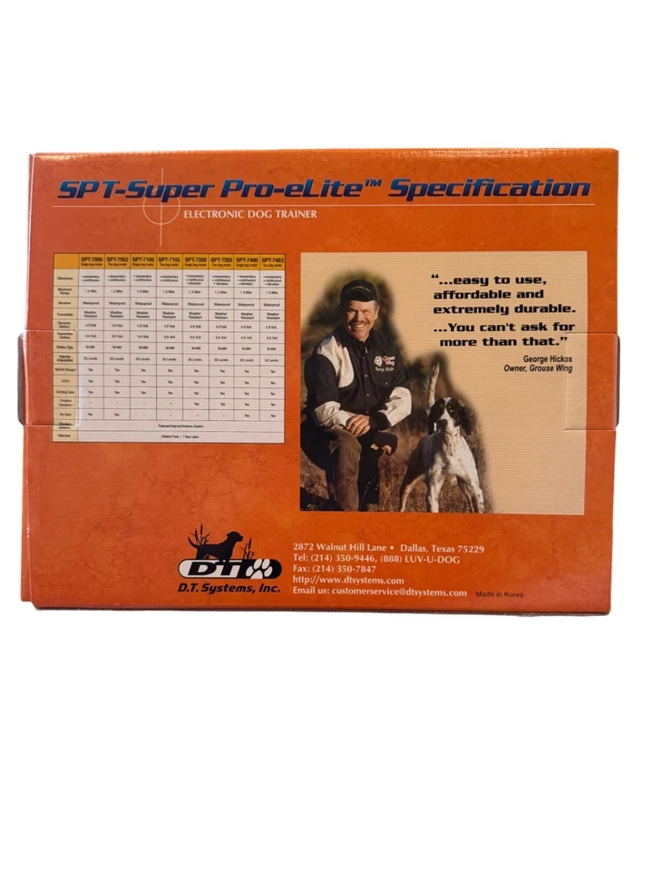 SPT 7400 Dog Training Collar – E-Collar w/ Remote, Super Pro Elite, Never Used - Image 4 of 4